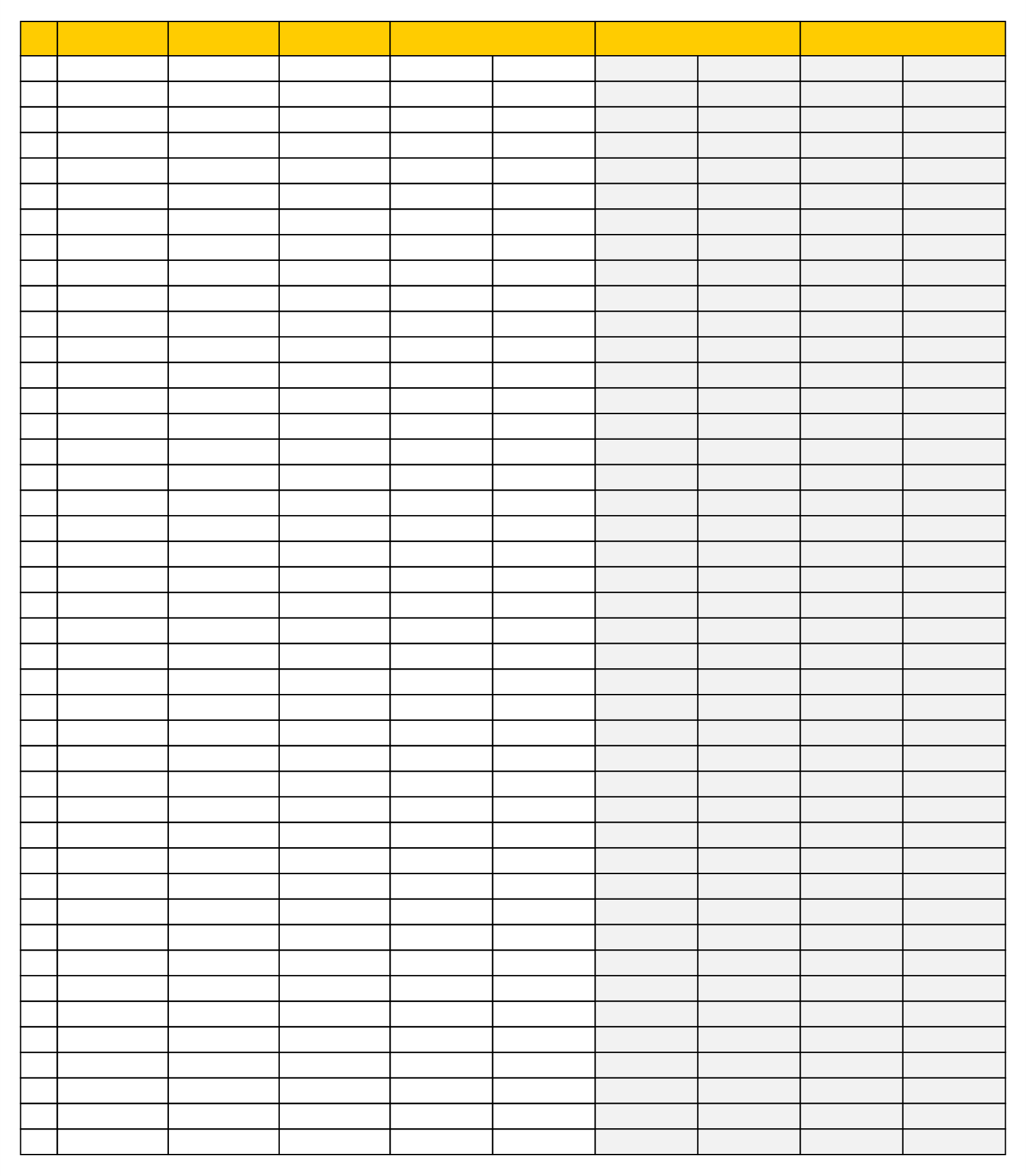 4-column-chart-printable