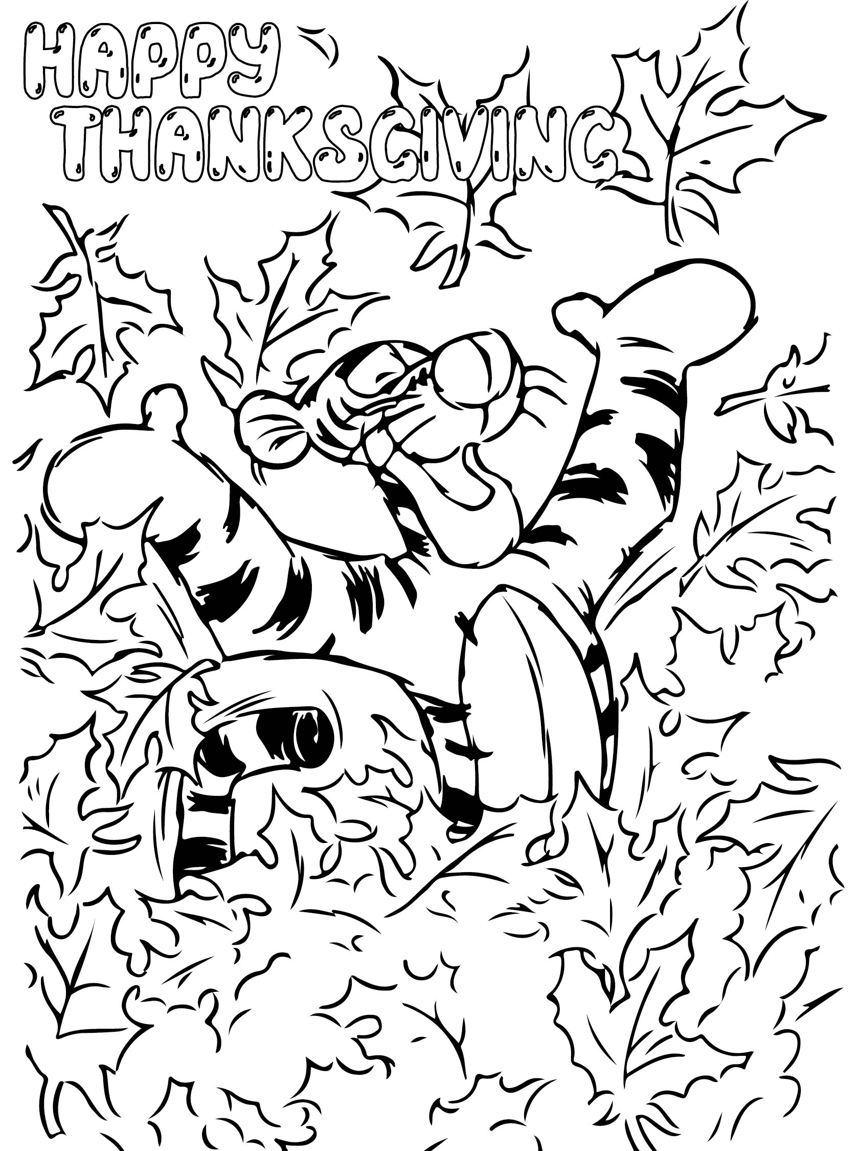 Disney Thanksgiving Coloring Pages Printables