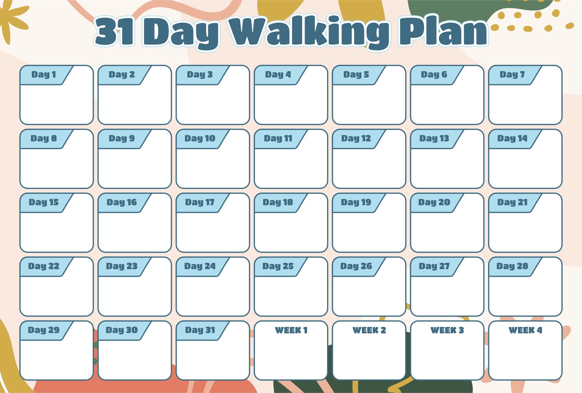 Walking Calendar