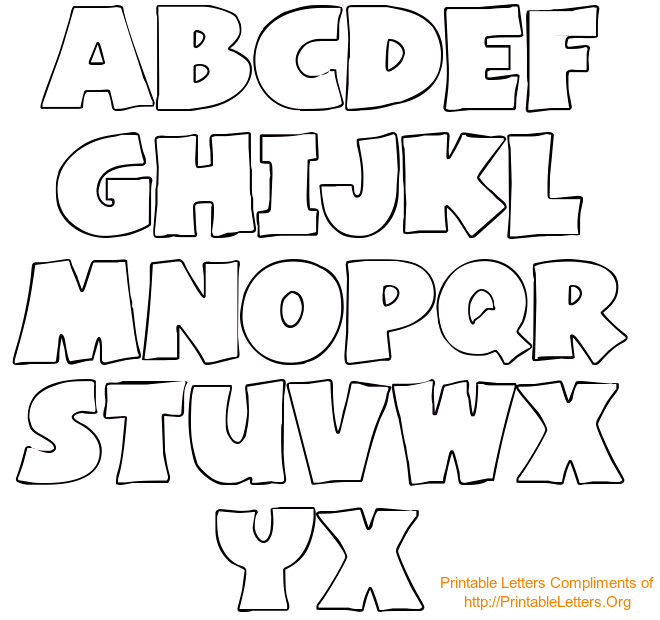 Alphabet Letters to Trace and Cut Out