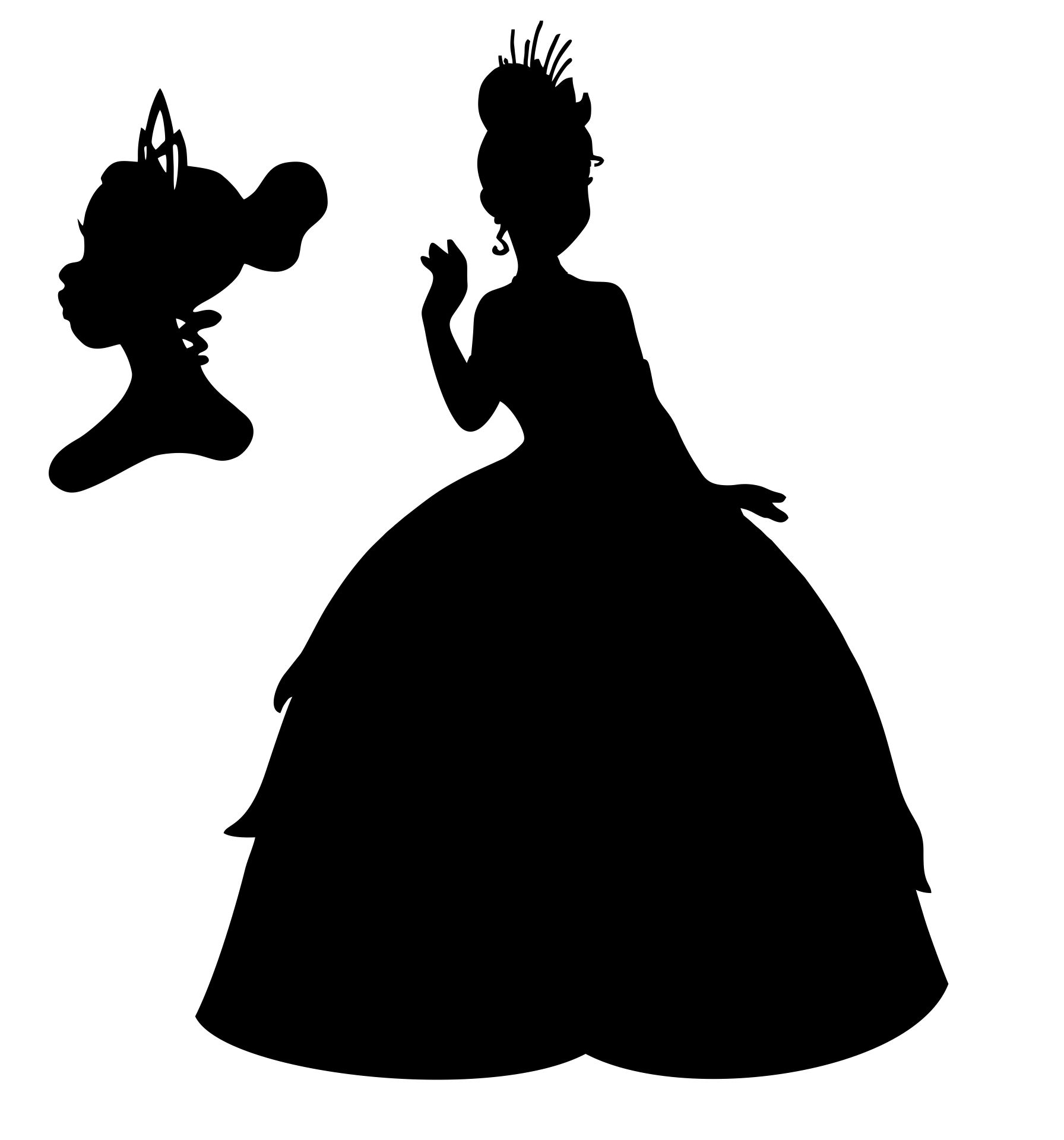Disney Princess Silhouette Printables