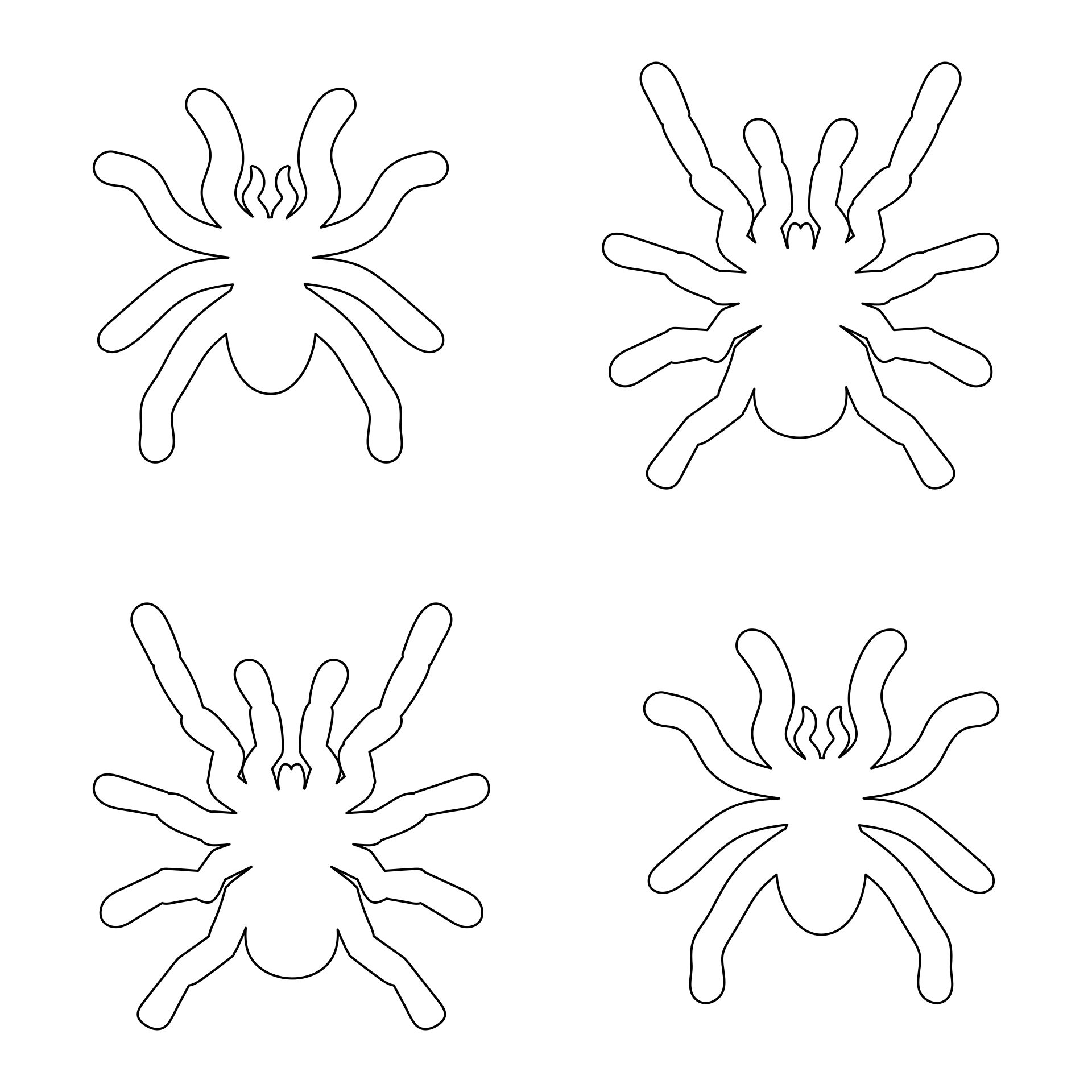 Spider Template To Cut Out