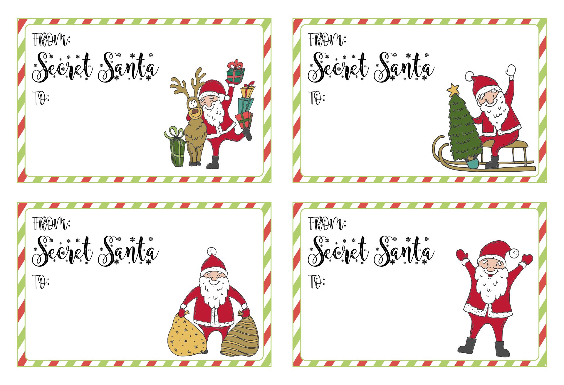 8 Best Personalized Christmas Gift Tags Printable