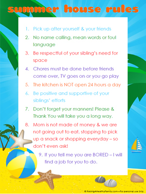 Summer House Rules