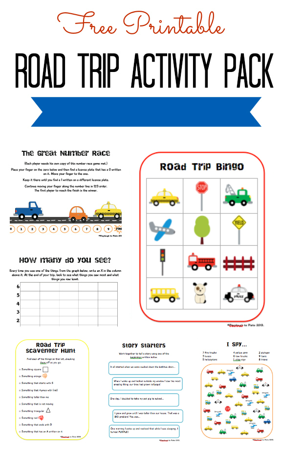 Printable Road Trip Activity Pack