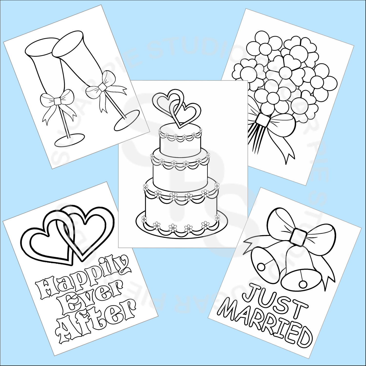Colouring Free Printable Wedding Activity Book Pages - Free Printable ...