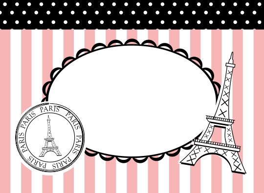 Paris Themed Birthday Party Printables