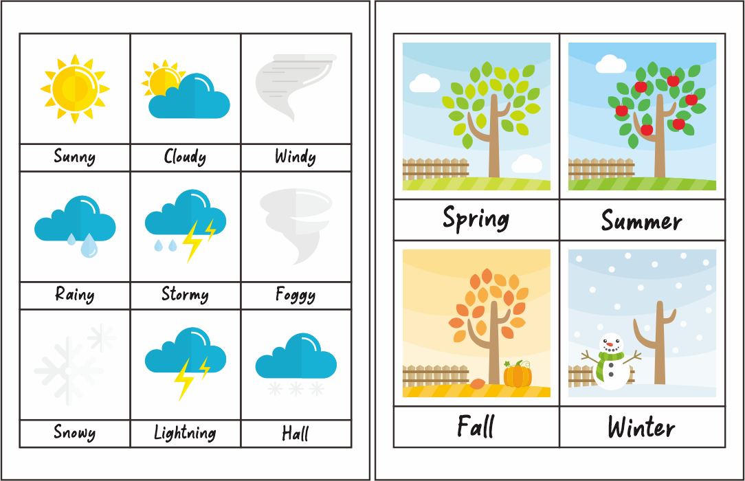 10 Best Season And Weather Free Printables PDF For Free At Printablee