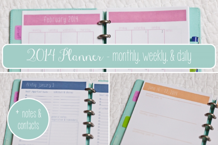 Daily Weekly Monthly Planner Printable