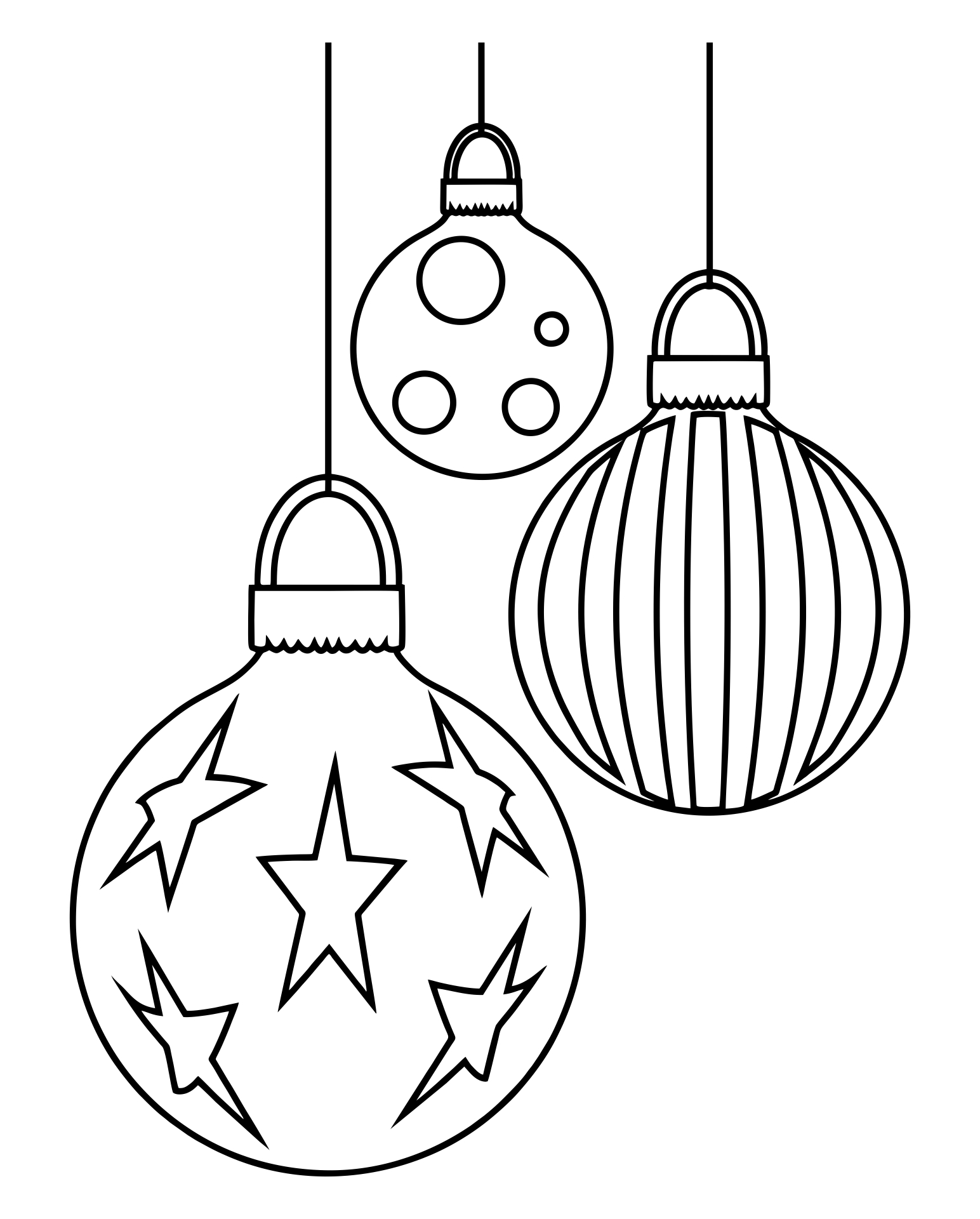 Printable Coloring Pages Of Christmas Ornaments