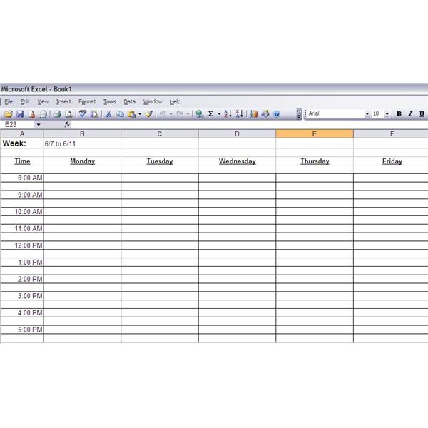 Printable Time Management Sheets