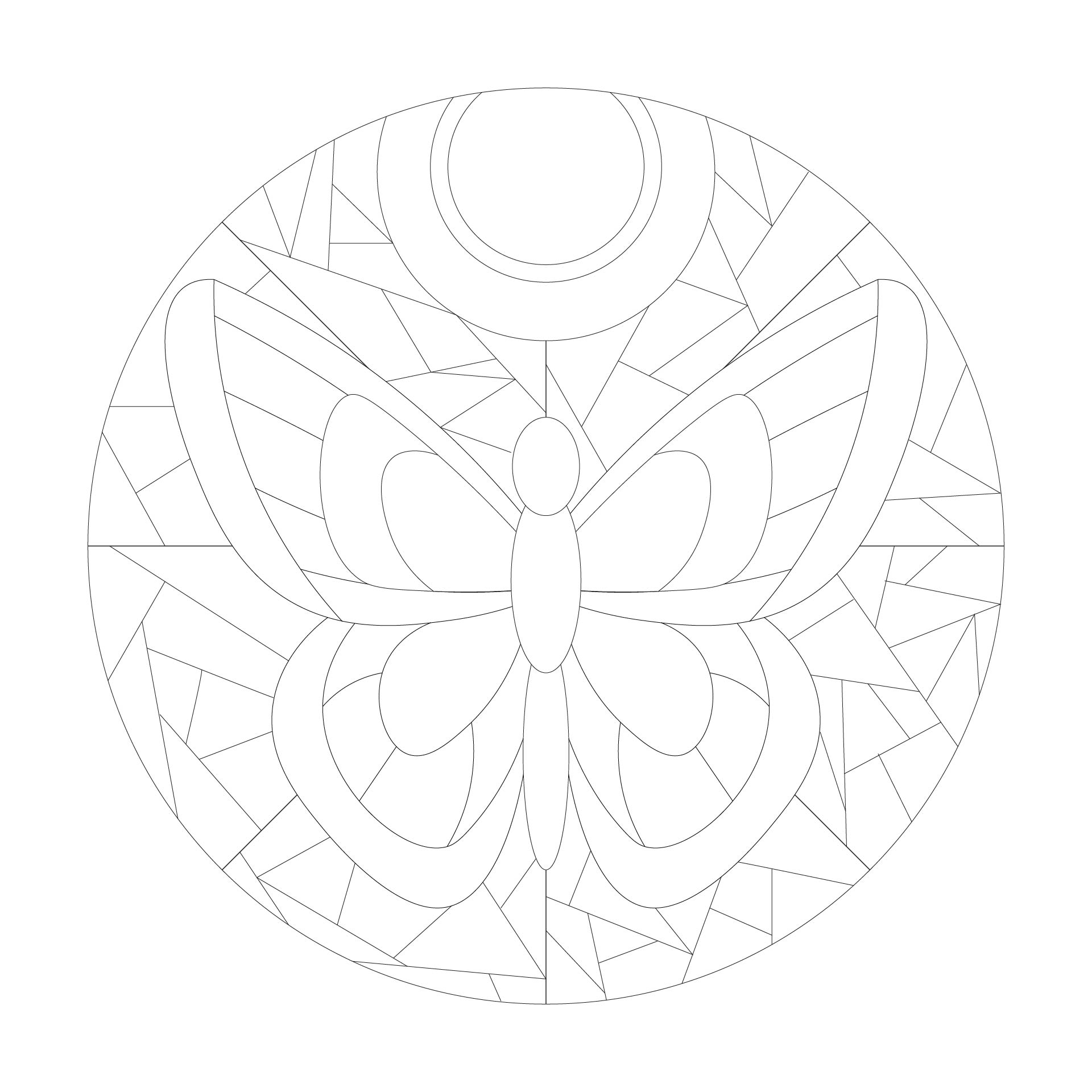 Stained Glass Coloring Pages  Printables