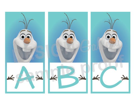 Frozen Olaf Happy Birthday Banner