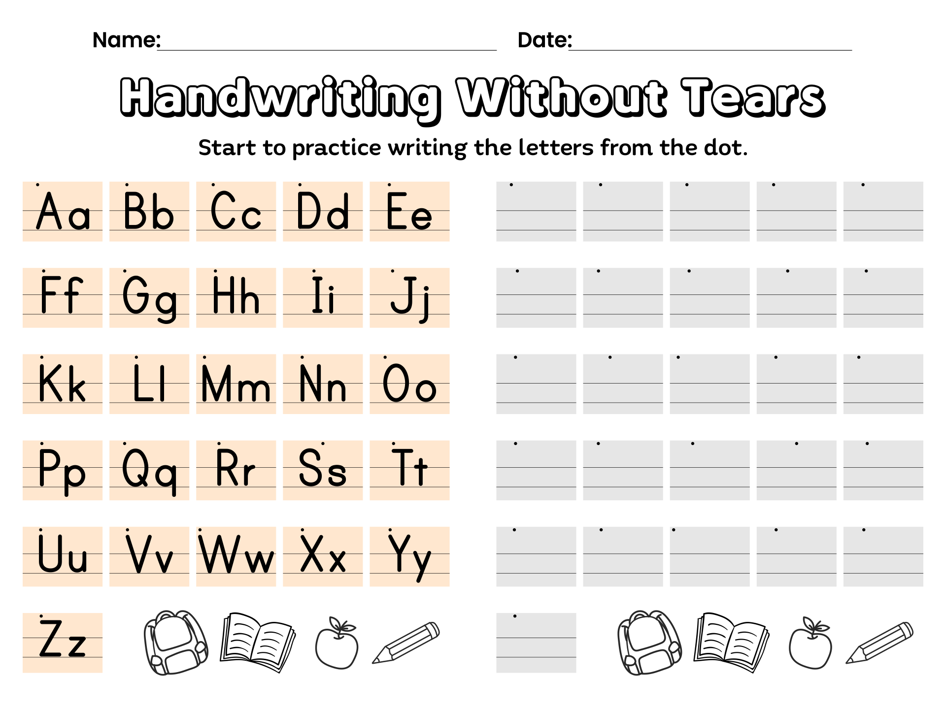 Handwriting Without Tears Preschool 10 Free PDF Printables Printablee