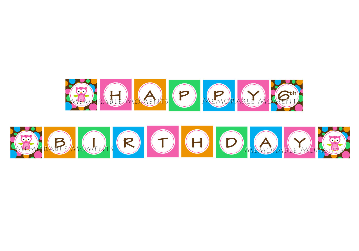 5 Best Images of Free Printable Happy Birthday Owl Banner - Free ...
