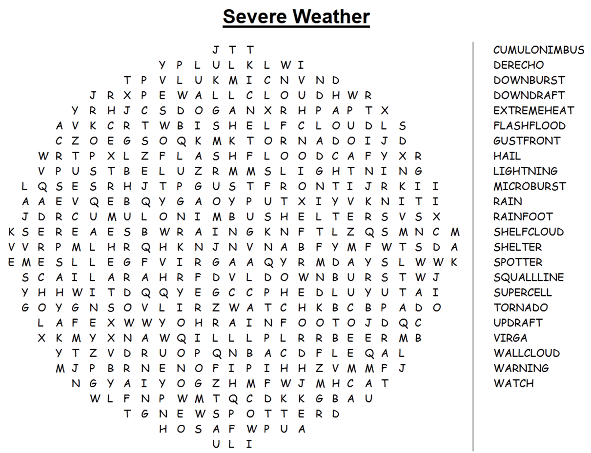 Hard Summer Word Search Printable