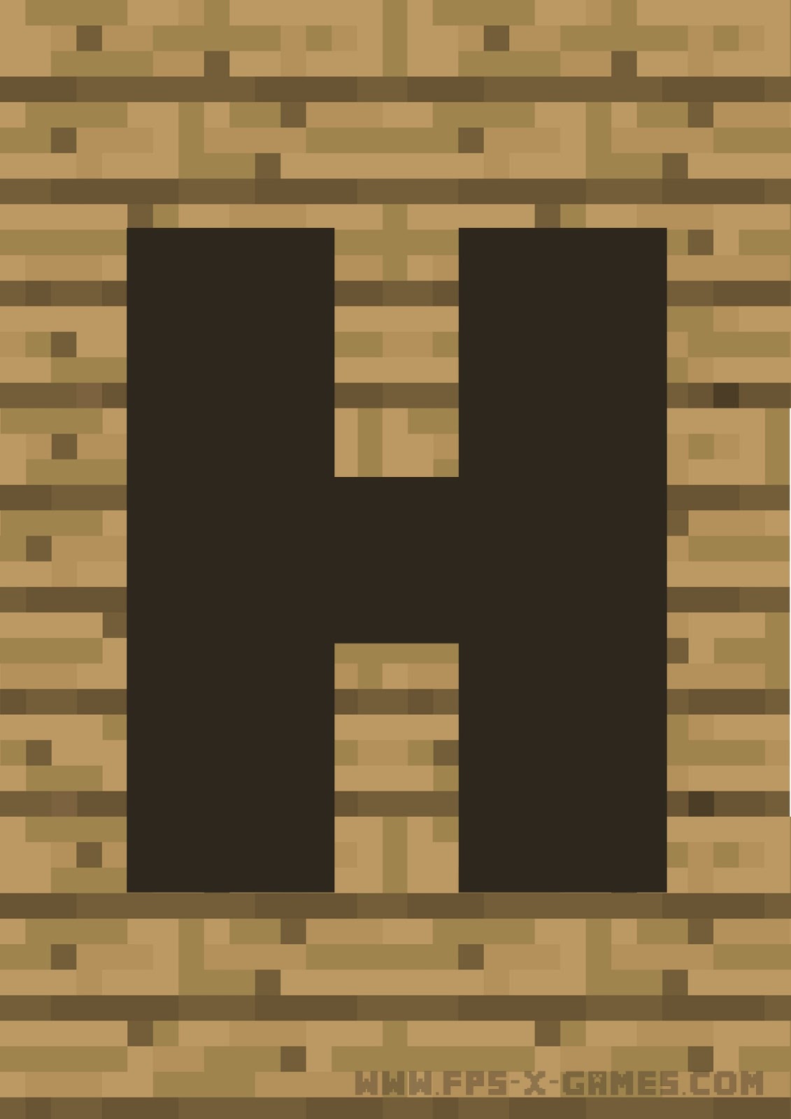 Minecraft Happy Birthday Letters