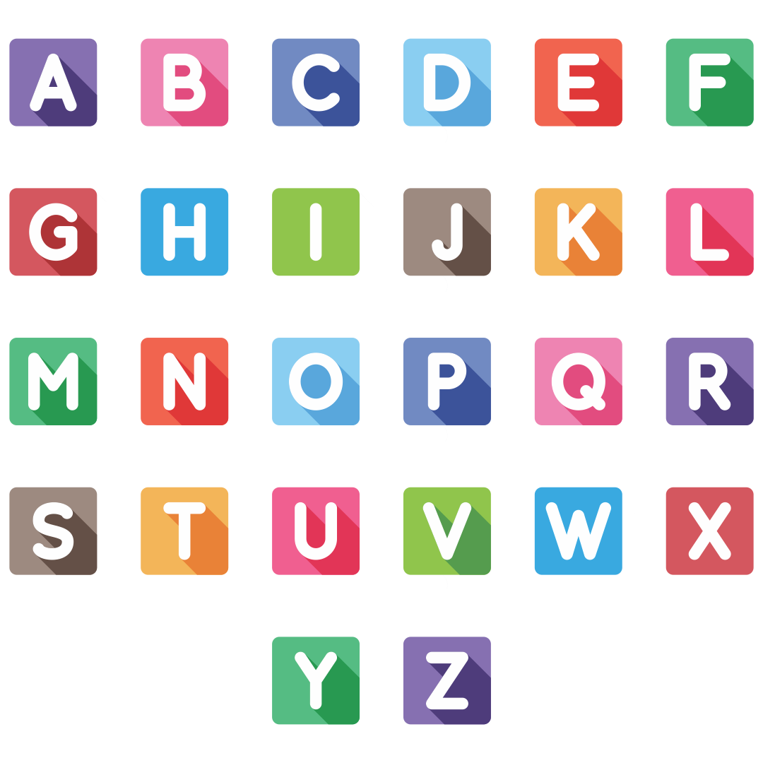 Free Printable Colored Letters Of The Alphabet