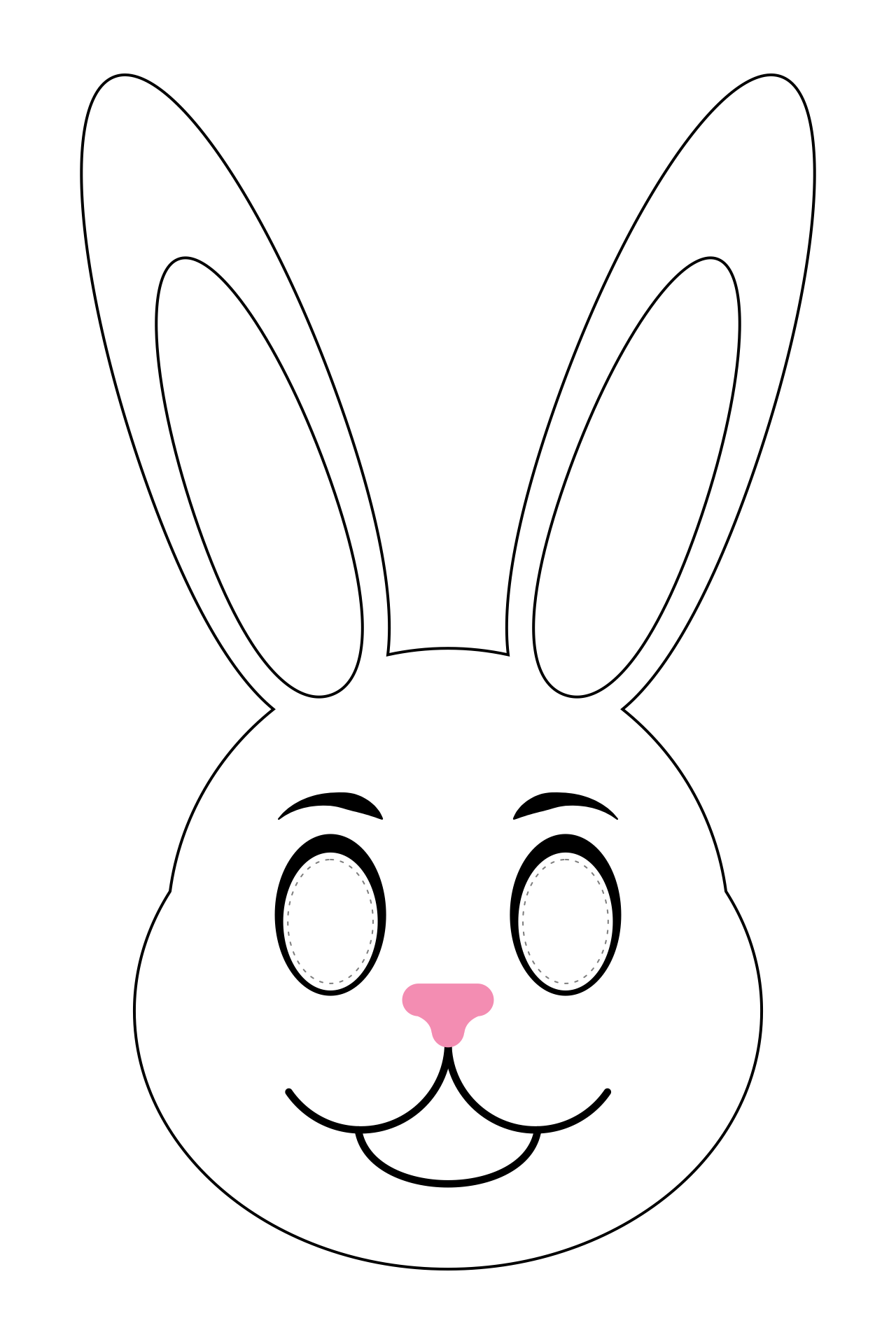 Printable Easter Bunny Face Prntbl concejomunicipaldechinu gov co