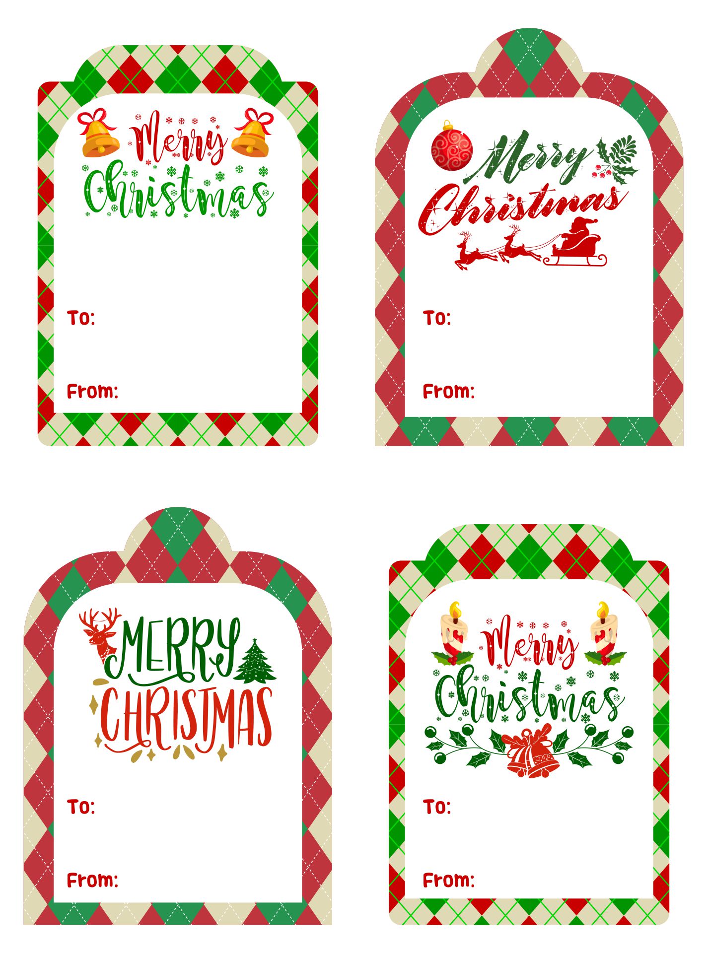 10 Best Free Printable Christmas Gift Tags Personalized PDF For Free At 