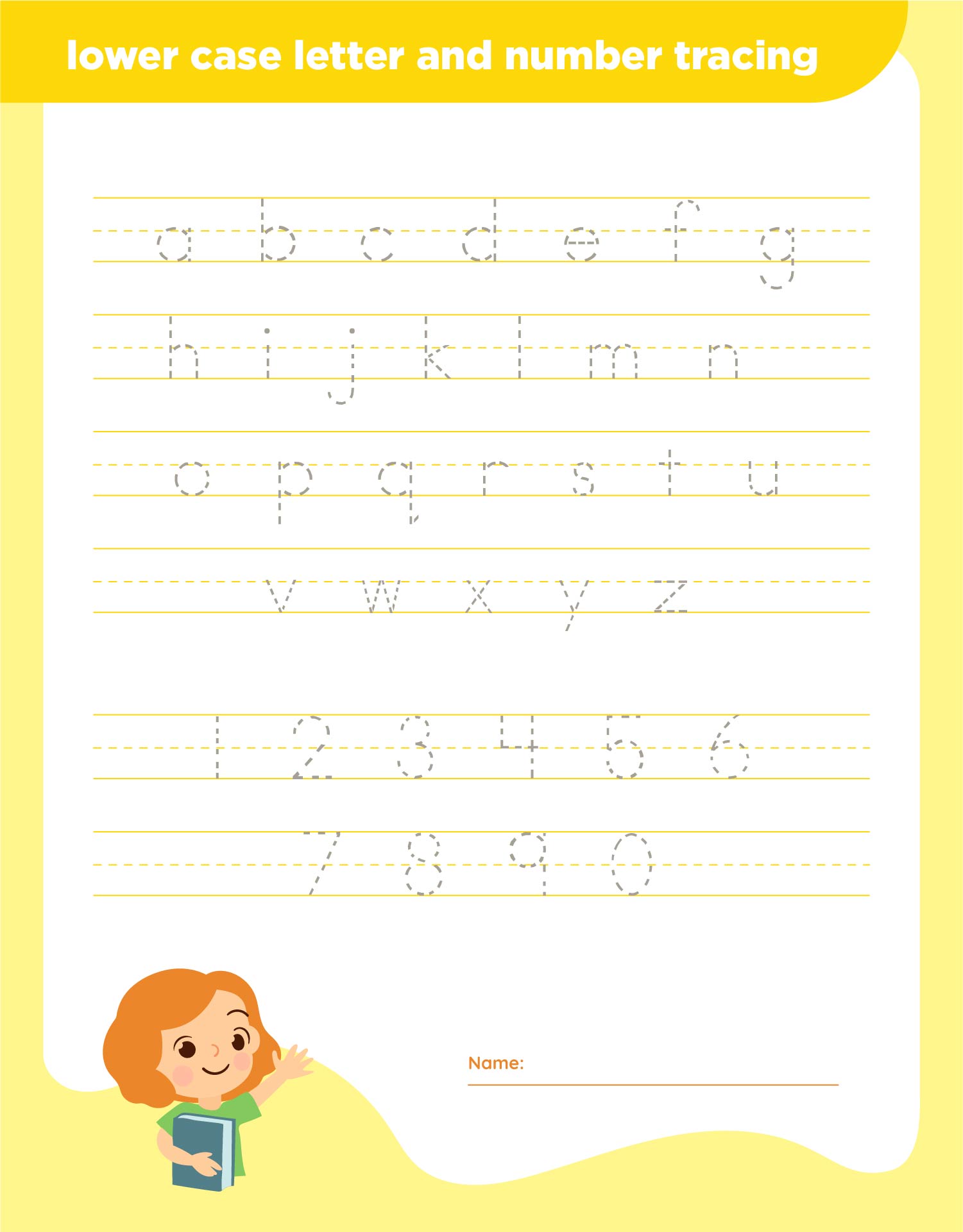 Printable ABC And 123 Tracing Worksheets