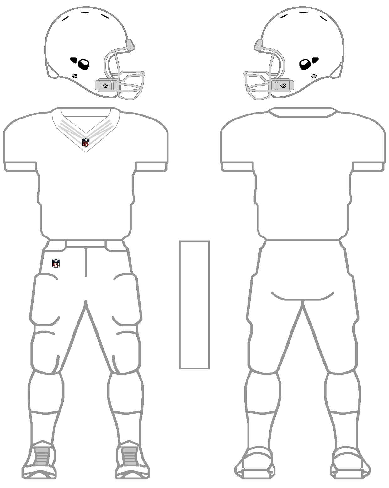 Blank Football Uniform Template