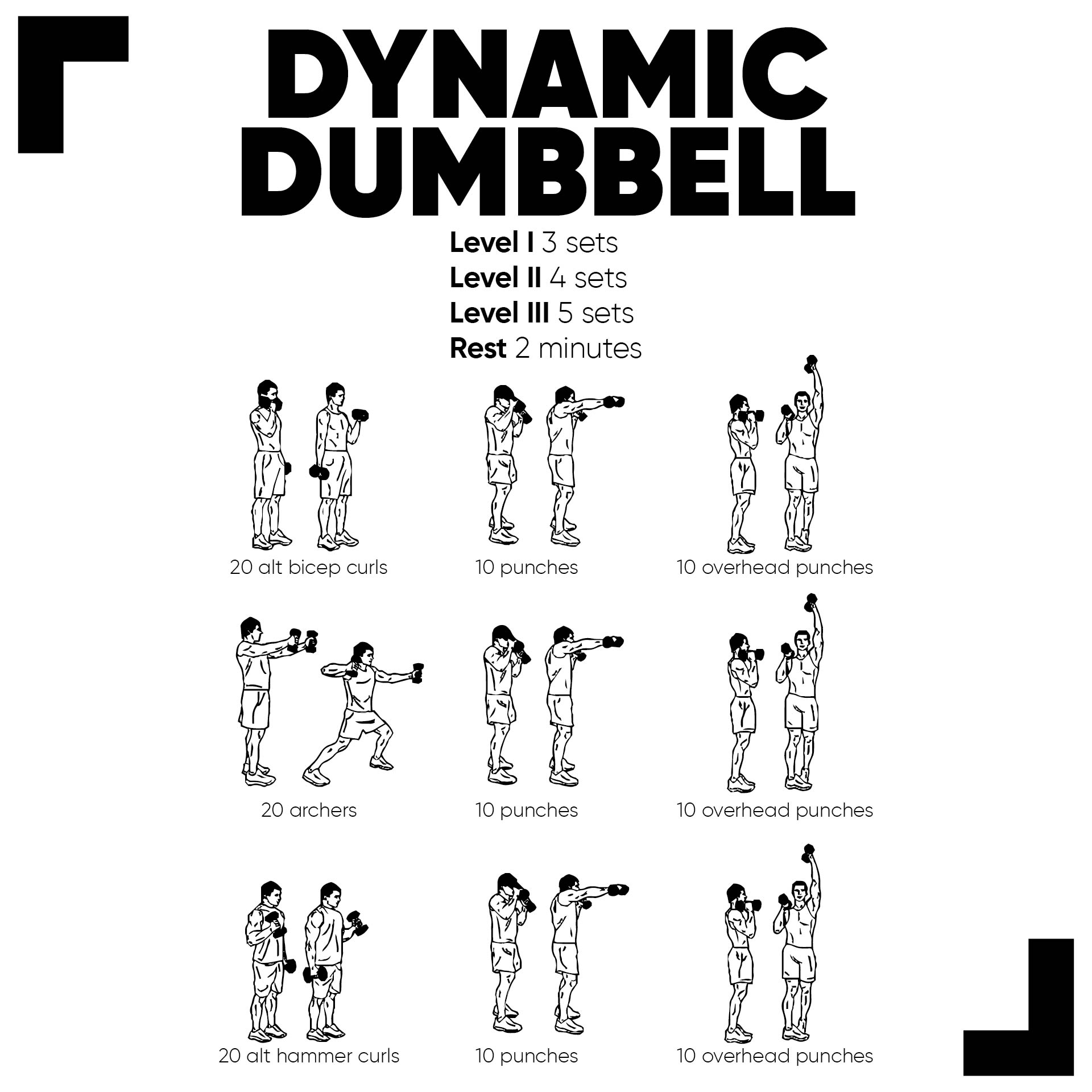 10 Best Dumbbell Exercises Chart Printable