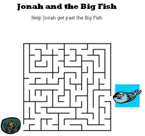 Printable Bible Worksheets Jonah