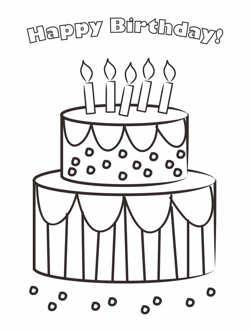 5 Best Images of Printable Birthday Cards To Color - Printable Birthday ...