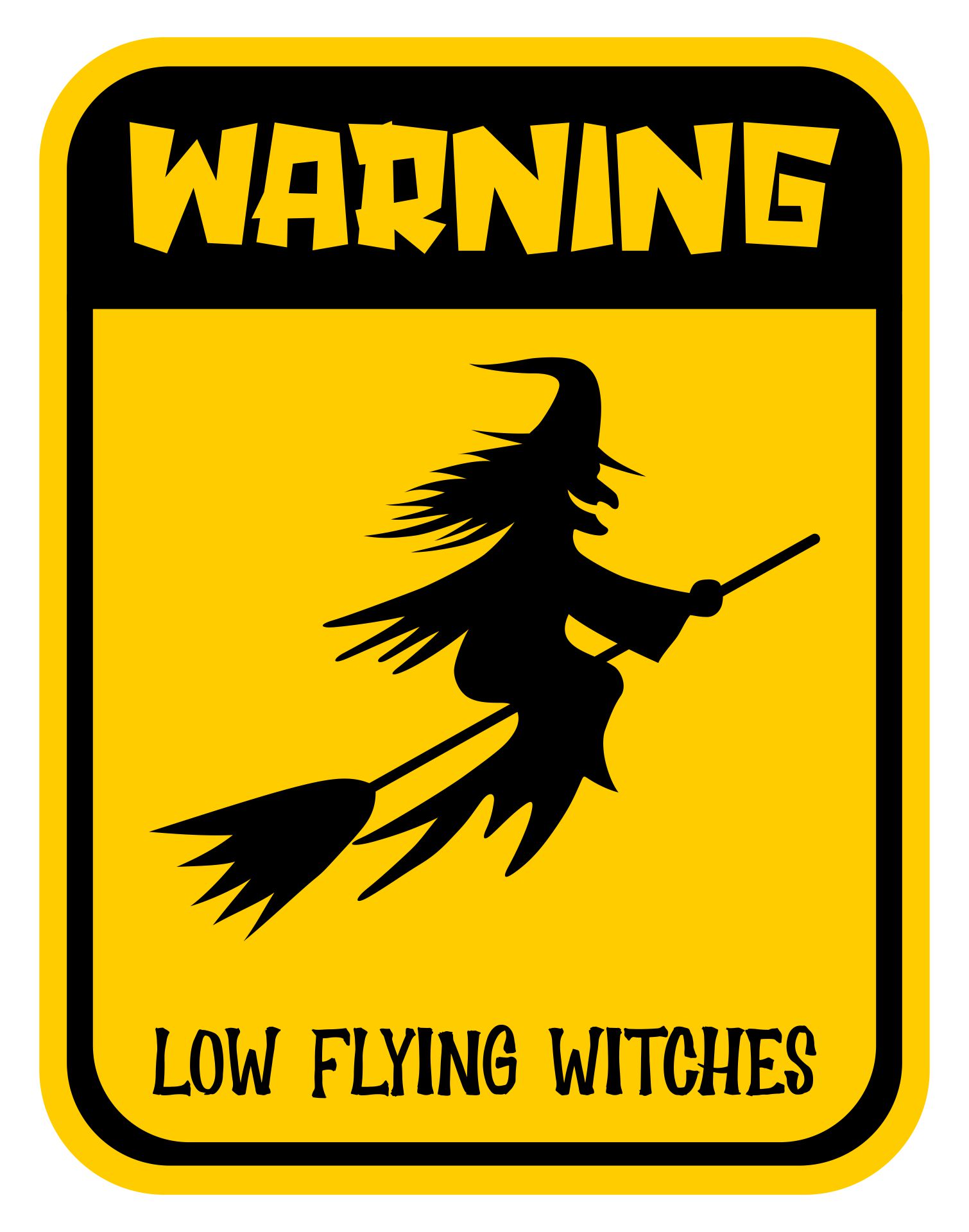 Printable Halloween Warning Signs