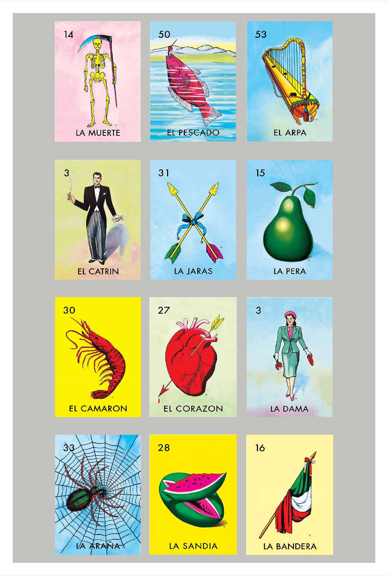 Funny loteria cards