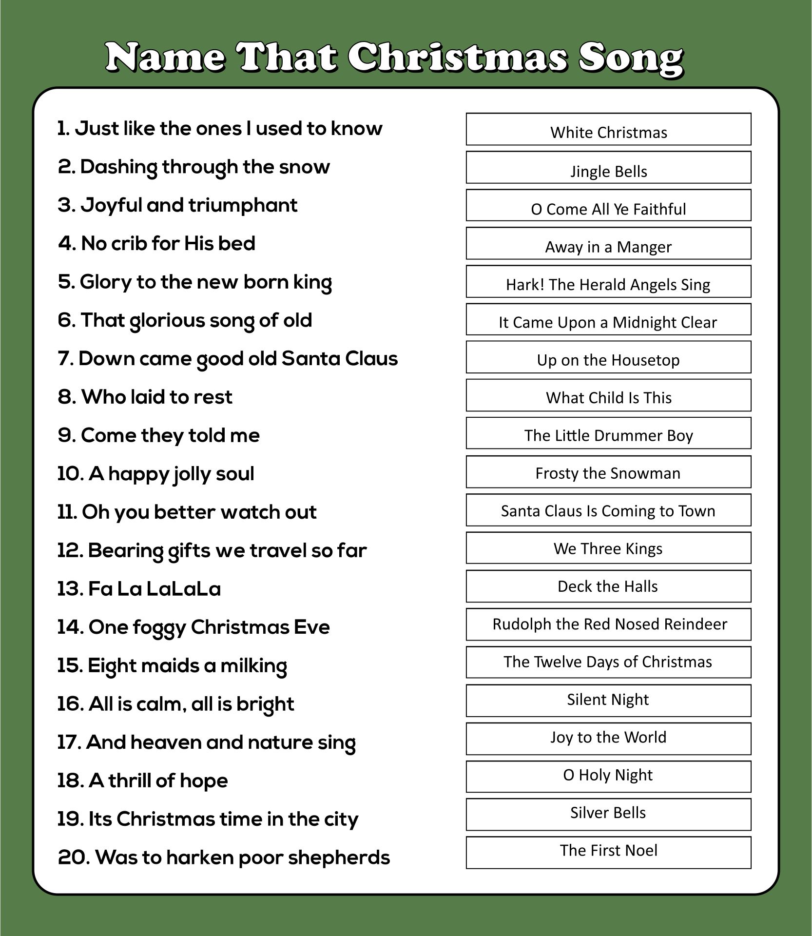 26 Best Ideas For Coloring Printable Holiday Trivia Questions And Answers