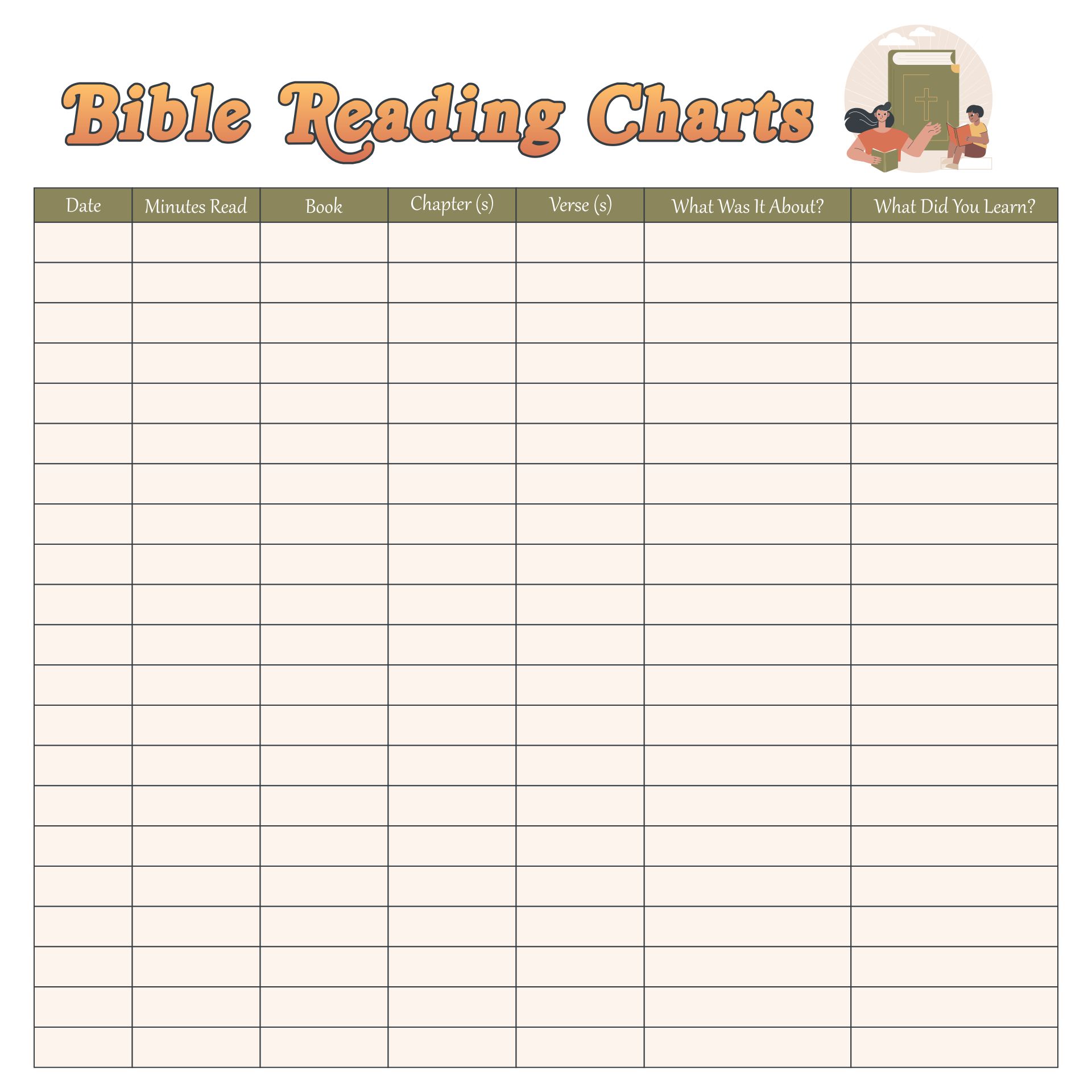 10 Best Printable Bible Charts Printablee Com Vrogue