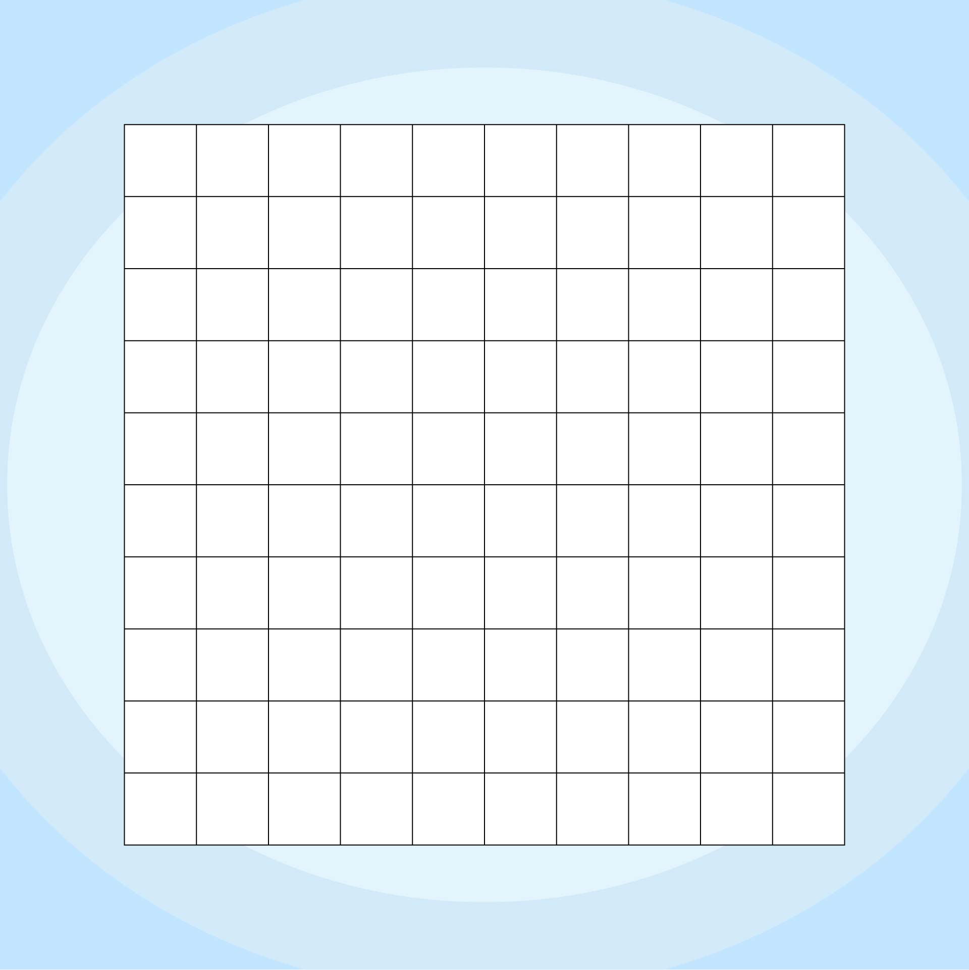 Printable Blank 100 Grid Chart