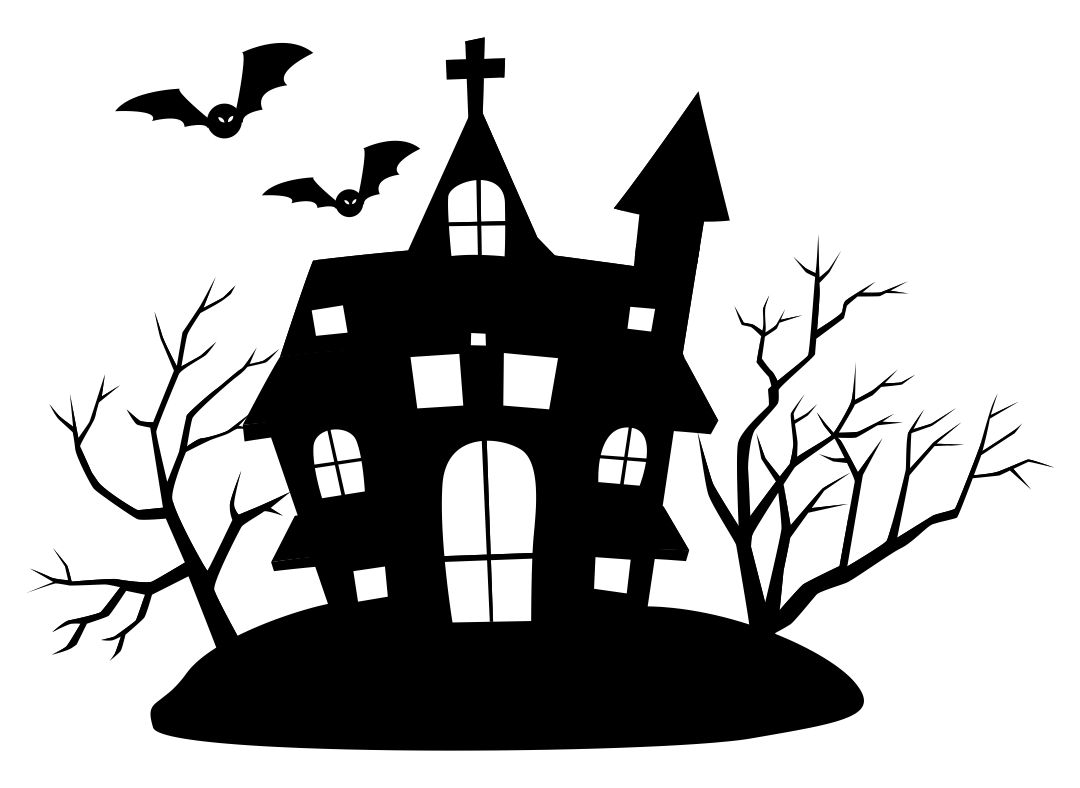 Halloween Haunted House Clip Art  Printable