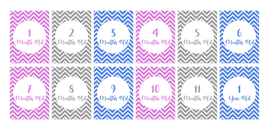 Printable Baby Monthly Signs
