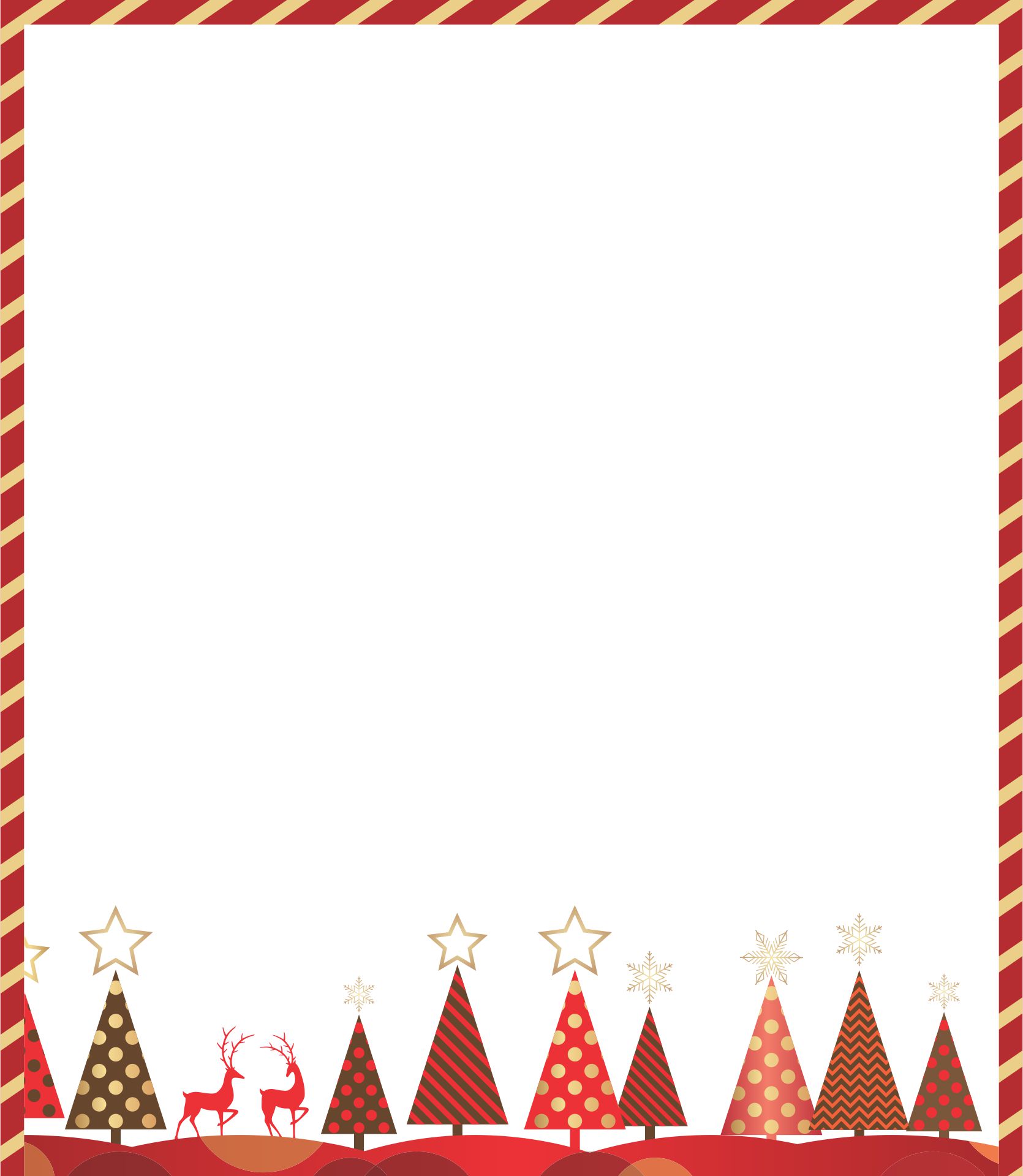free holiday border for word