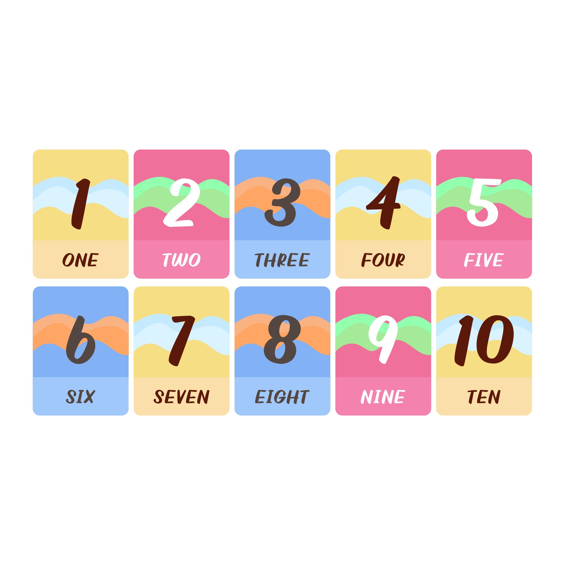  Printable Number Cards 1 20 With Pictures Printable Cards