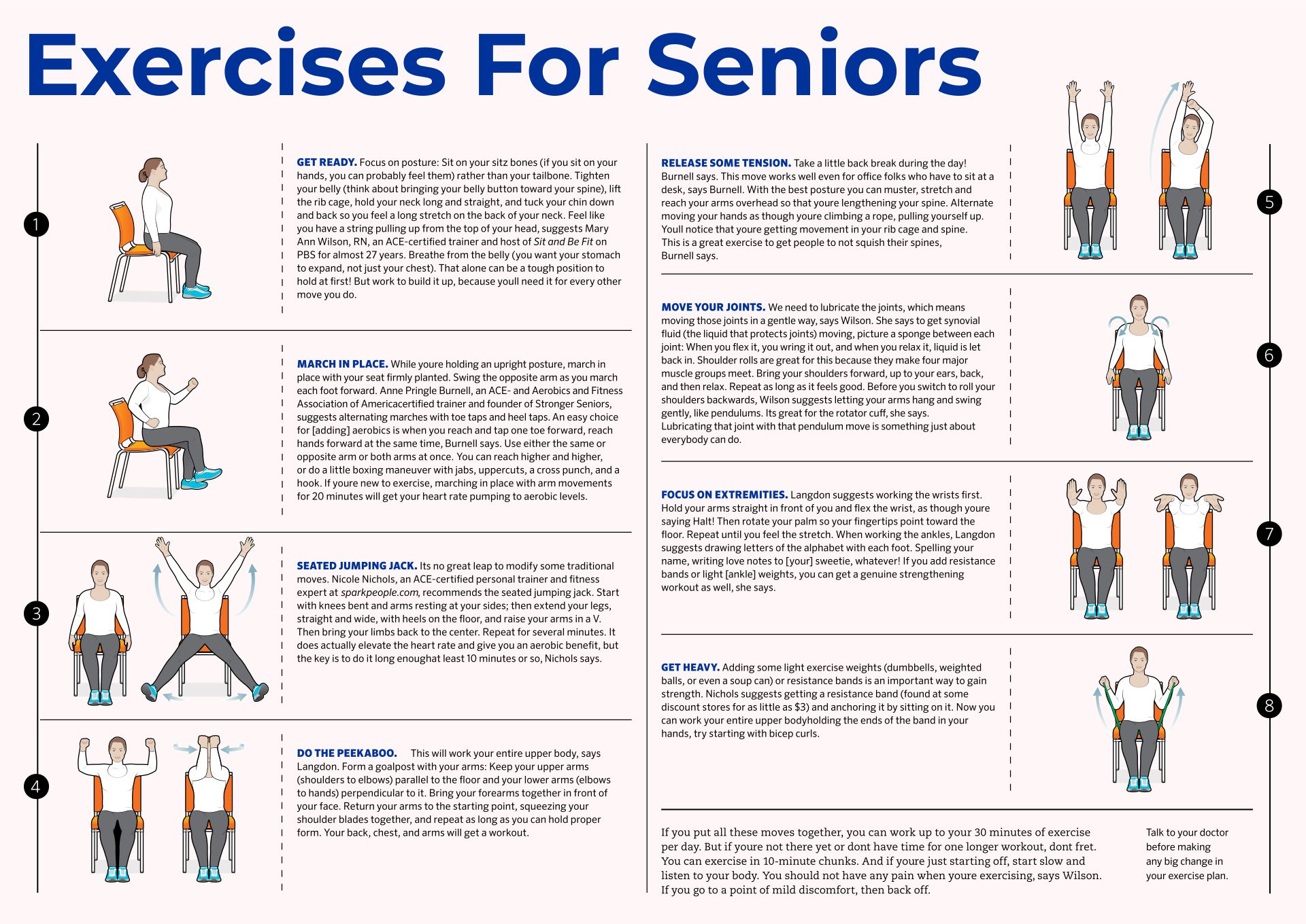 Printable Exercises For Seniors With Pictures