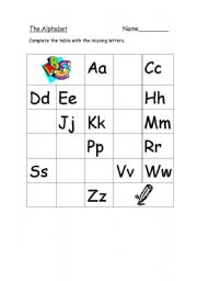 Complete Alphabet Letter Worksheets