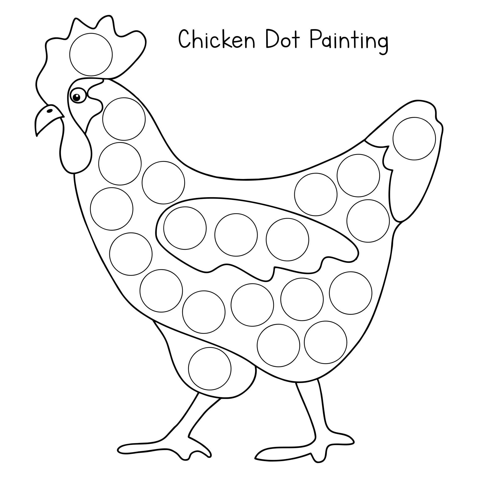 10 Best Animal Dot Art Printables Printablee