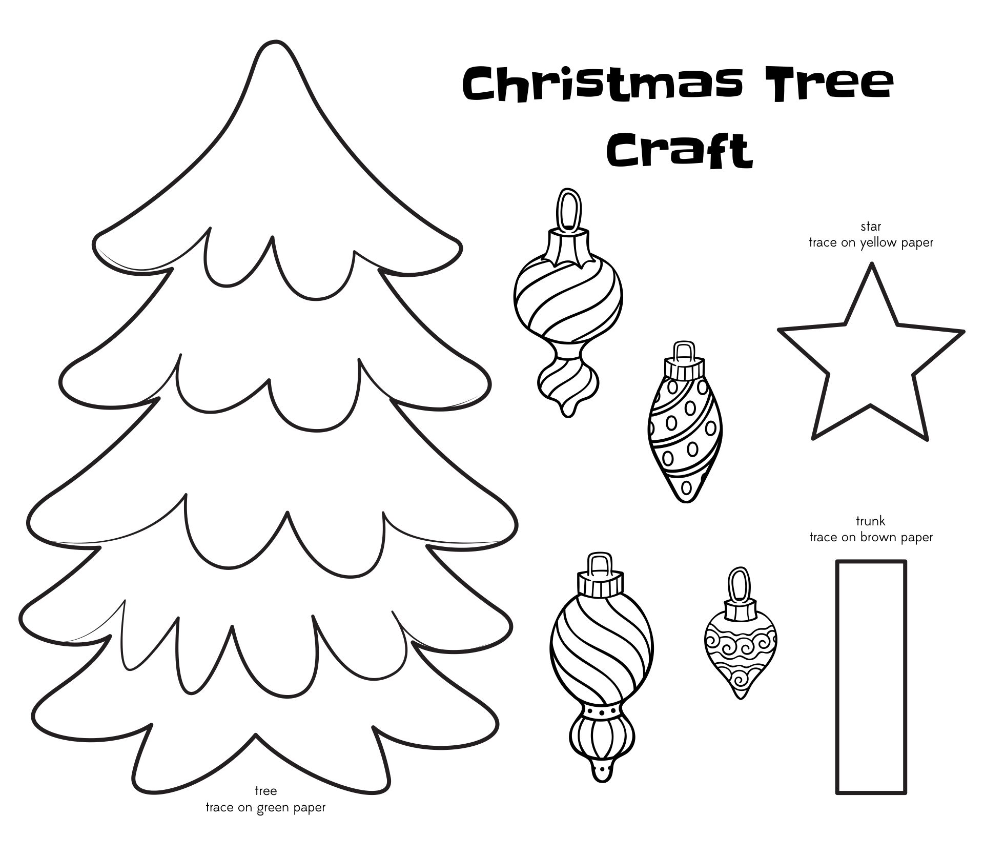 Christmas Paper Craft Printables