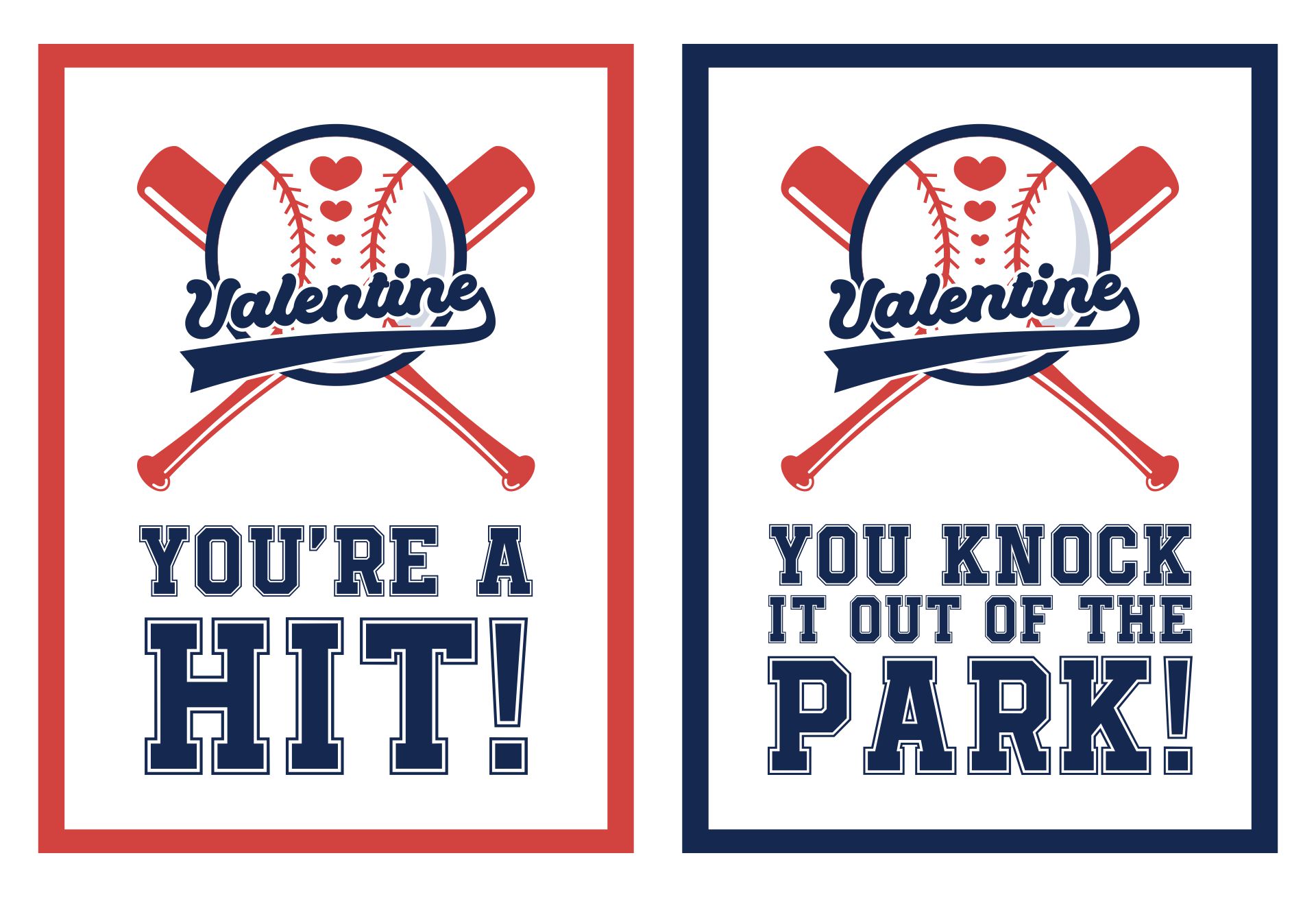 10 Best Baseball Valentine s Day Cards Printable PDF For Free At Printablee