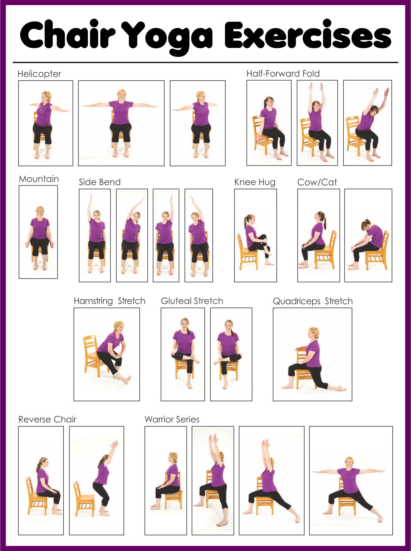 Printable Chair Exercises For Seniors Minimalist Blank Printable