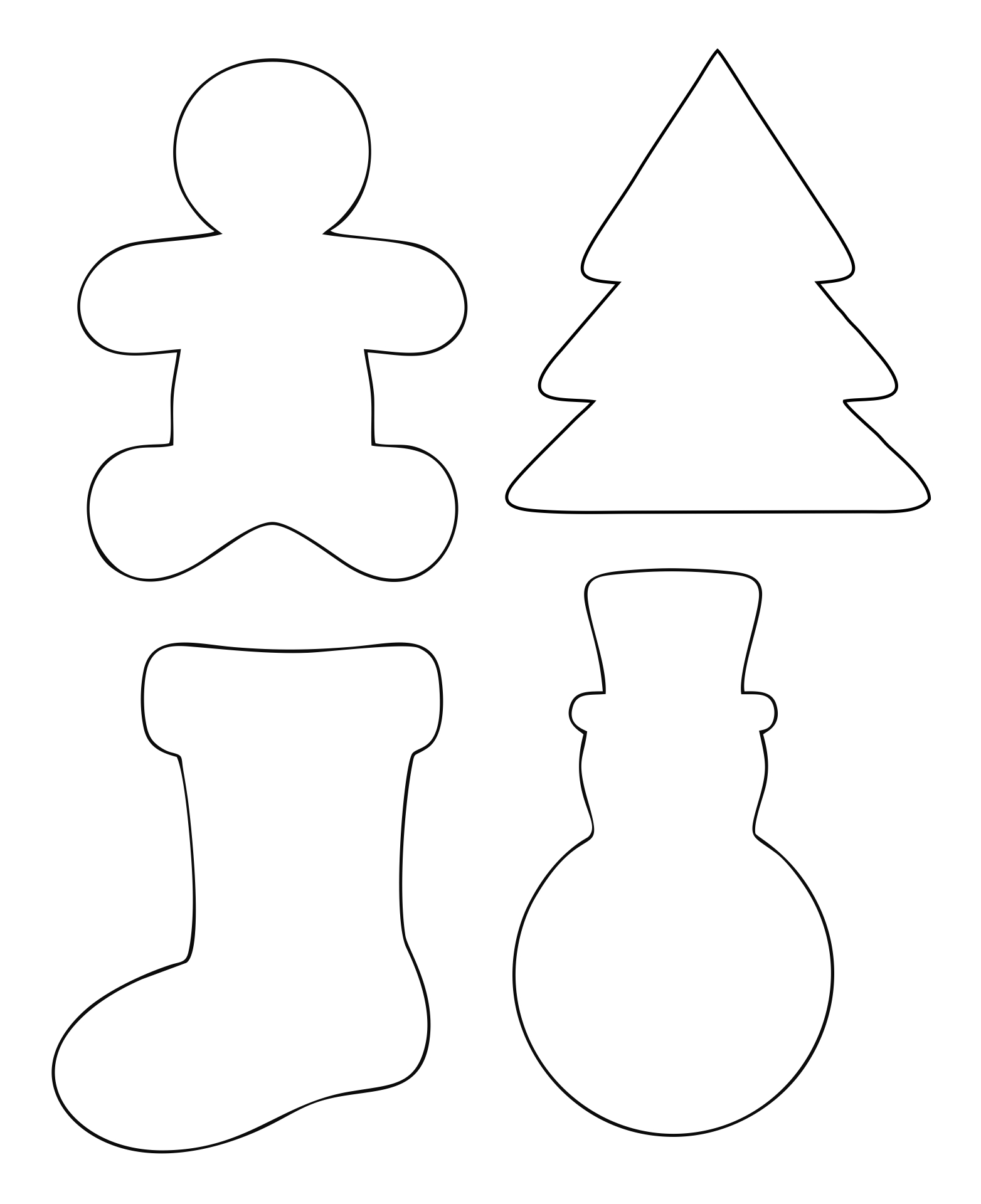 Free Christmas Shapes Templates Printable Printable Form, Templates