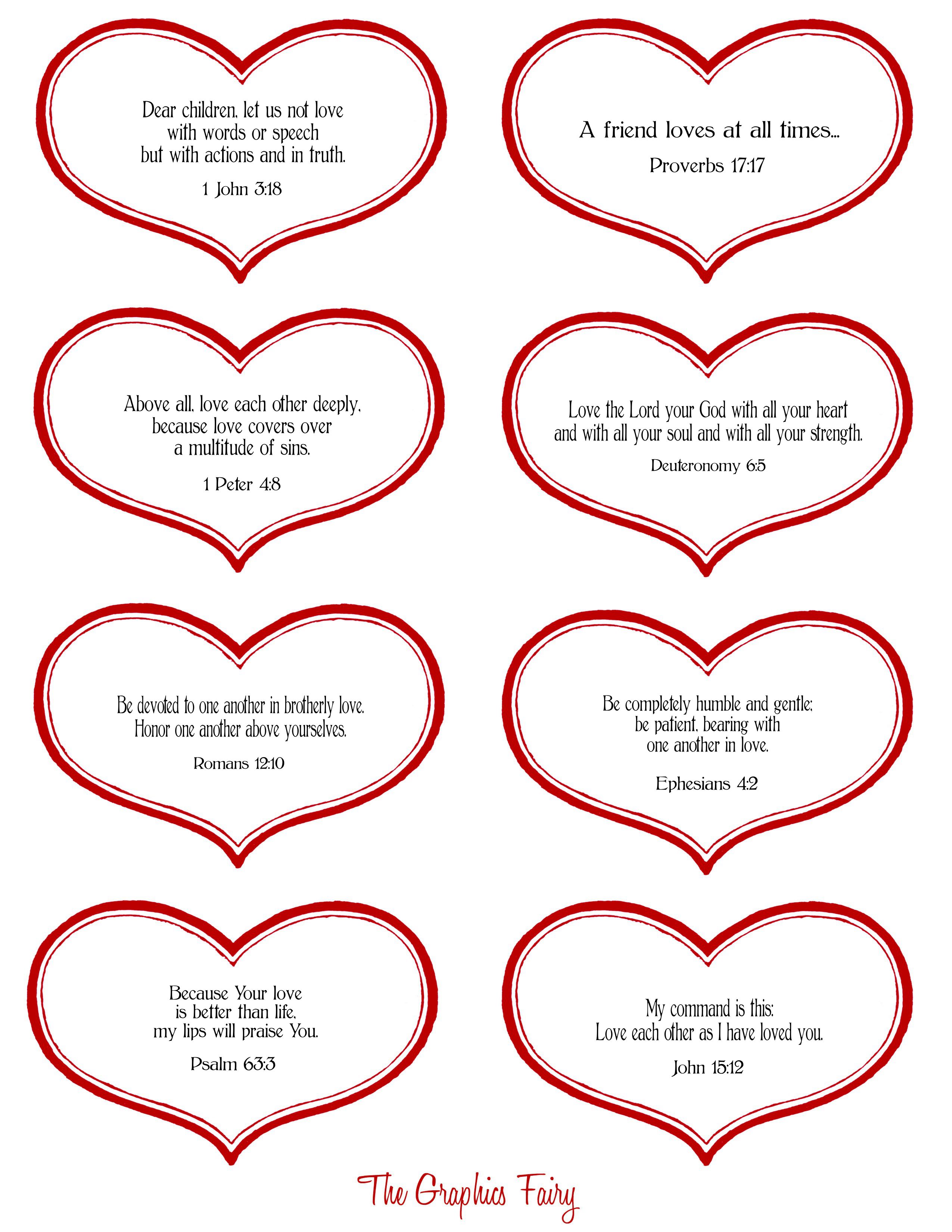 Free Christian Valentine Printables - Free Templates Printable