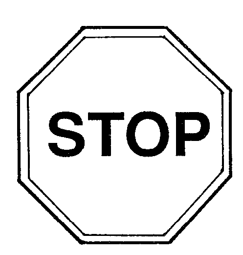 Black and White Stop Sign