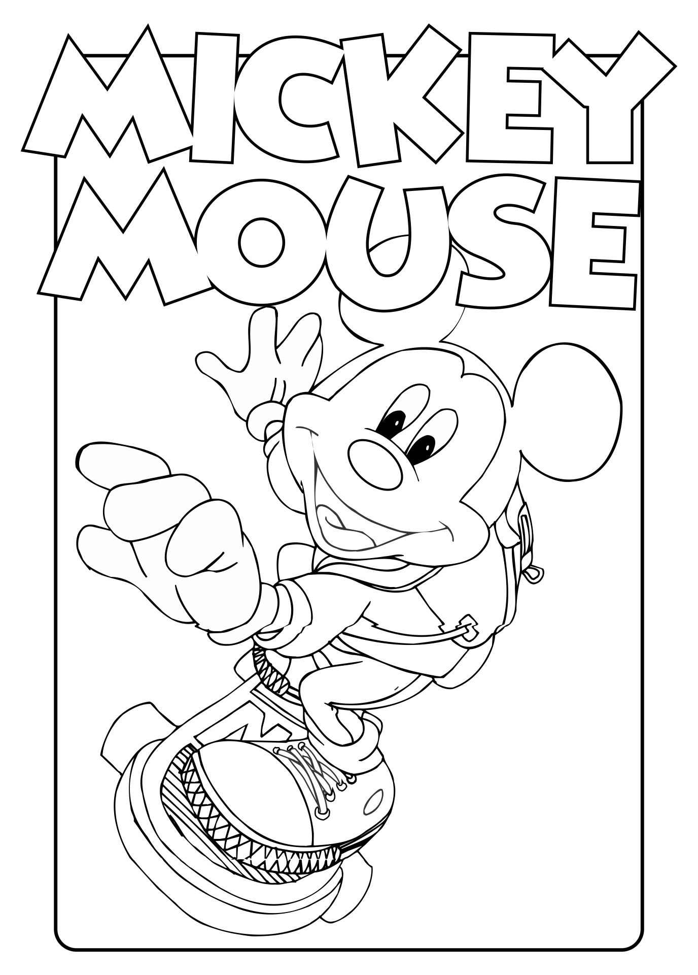 Disney Mickey Mouse Coloring Pages Printable