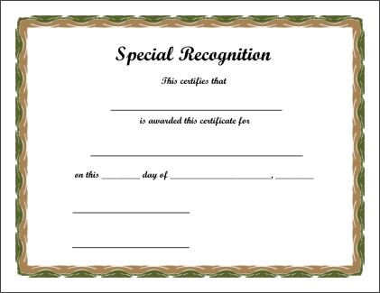 Printable Certificates