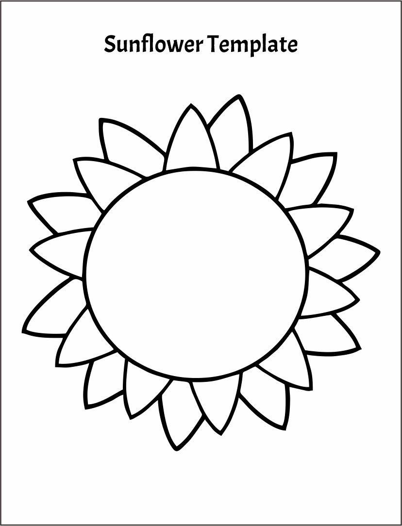 10 Best Free Printable Sunflower Patterns Printablee Com